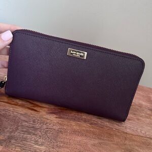 Kate Spade Purple Leather Wallet